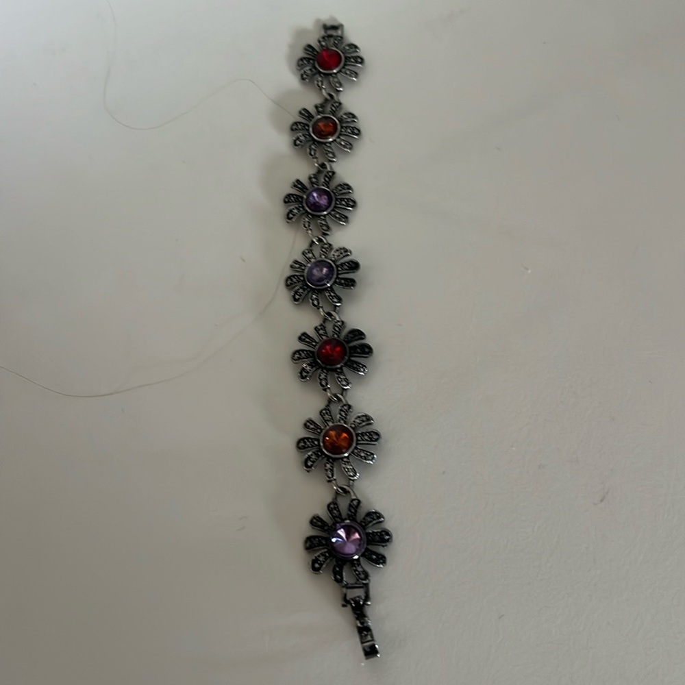 Bohemian floral bracelet multicolored